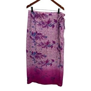 FREE with any purchase- collection Pink skirt Wrap bow floral patterns SZ 16